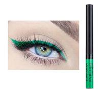 Eyeliner Wasserfest UV Glow Neon,Matte Liquid Eyeliner Set,Glühender Eyeliner Wischfest, Langhaltend, hohe Farbwiedergabe,Halloween Makeup Set Gift For Women-grün