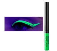 Eyeliner Wasserfest UV Glow Neon,Matte Liquid Eyeliner Set,Glühender Eyeliner Wischfest, Langhaltend, hohe Farbwiedergabe,Halloween Makeup Set Gift For Women-UV grün