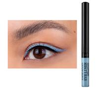 Eyeliner Wasserfest UV Glow Neon,Matte Liquid Eyeliner Set,Glühender Eyeliner Wischfest, Langhaltend, hohe Farbwiedergabe,Halloween Makeup Set Gift For Women-Baby blau
