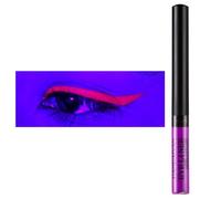 Eyeliner Wasserfest UV Glow Neon,Matte Liquid Eyeliner Set,Glühender Eyeliner Wischfest, Langhaltend, hohe Farbwiedergabe,Halloween Makeup Set Gift For Women-UV tiefviolett