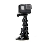 Eyeon Soporte de Ventosa Succion Plastico Coche con Coche Extensión Ajustable de Cuello de Ganso Flexible Brazo Mágico para GoPro, Xiaomi YI 4K, SJCAM, AKASO, Campark, Apeman Cámaras y Teléfono