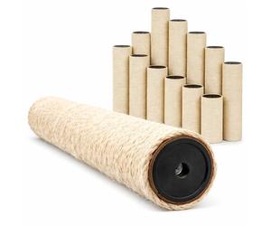 eyepower Ø 9,2 cm: 55 cm Poste Rascador de Repuesto - Rosca M10 - Accesorio Fuerte para Árbol de Gatos - Columna de Sisal con Núcleo Estable - Barra Rascadora Recambio - Palo Reparación Mueble Gato