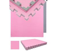 eyepower 3,2 m² Suelo Gym 2cm - Juego de 4 Esterillas 90x90cm - Alfombra Goma EVA Grande - Gym Mat Suelo de Gimnasio Tatami Puzzle Esterilla Maquinas Fitness Colchoneta Judo Suelo Espuma Floor Mat