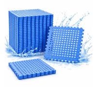 EYEPOWER 4 Alfombras Grandes: 1m² Base Suelo Piscina - 50 x 50 cm Alfombra para Piscina - Tapiz de Suelo para Piscina - Base para Piscina Desmontable - Esterilla para Piscina - Espuma Suelo Piscina