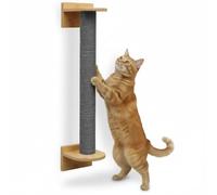 eyepower 66 cm Rascador de Pared para Gatos Luna - Uso Vertical u Horizontal - Árbol para Gatos con Columna de Sisal Natural - Poste Fijación Mural - Escalón Ahorra Espacio - Área de Juego Modular