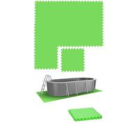 EYEPOWER 8 Grandes Alfombrillas: 1,9 m², Base de Piscina de 50 x 50 cm, Alfombrilla para Piscina al Aire Libre, Alfombrilla para Piscina, Alfombrilla de protección Debajo de la Piscina, Alfombra de