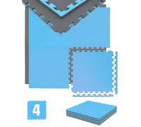 eyepower Alfombra Gimnasio en Casa 2 cm: 1m² Suelo Gimnasio - 4 Colchonetas Grandes - 50x50 Esterilla Gimnasio EVA - Suelo Goma Gimnasio Puzzle Suelo Gimnasio Tapete Fitness - Defectos Ópticos Menores
