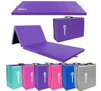 eyepower Colchoneta de Gimnasia Plegable Gruesa 180 x 60 x 5 cm - Esterilla Fitness para Rítmica y Artística - Infantil y para Casa - Superficie de Suelo Amortiguadora para Entrenamiento Interior