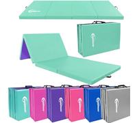 eyepower Colchoneta de Gimnasia Plegable Gruesa 180 x 60 x 5 cm - Esterilla Fitness para Rítmica y Artística - Infantil y para Casa - Superficie de Suelo Amortiguadora para Entrenamiento Interior