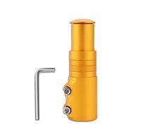 EYERIYO Elevador de manillar de bicicleta dorado de 28,6 mm, 120 mm, para bicicleta de montaña, con llave hexagonal, para MTB, bicicleta de carretera, bicicleta de ciudad, bicicleta eléctrica