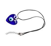 Eyes Heart Boxing Turkish Evil Eye Blue Necklaces for Good Luck Pendant Women Necklace Locket Glass