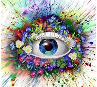 Eyes Imágenes De Arte Abstracto En Color, Rompecabezas 1000 Piezas, Juguete Rompecabezas Personalizado para Niños ，Juguetes De Desafío Divertidos para Adultos ，Decoración De Arte Mural Kw1Zw