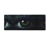 Eyes in The Dark - Alfombrilla extragrande para teclado y mouse (12 x 31.5 pulgadas), adecuada para computadoras, consolas de juegos, etc., adecuada tanto para oficina como para estudio, mejorando la