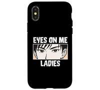 Eyes On Me Ladies Anime Style Confident Cool Guy Carcasa para iPhone X/XS