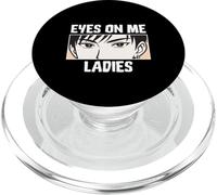 Eyes On Me Ladies Anime Style Confident Cool Guy PopSockets PopGrip para MagSafe