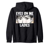 Eyes On Me Ladies Anime Style Confident Cool Guy Sudadera con Capucha