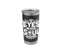 Eyes Wide Soul Gone Techno Rave Energía Underground Vaso térmico de acero inoxidable de doble pared