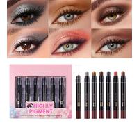 Eyeshadow Crayon Set, Eyeshadow Pen, Streamlined Process, Long-Lasting Waterproof Formula, Smooth Highlighter Finish for Makeup, Cosmetics, Women’s Beauty, Personal Care, Date, Party Use