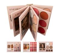 Eyeshadow Makeup Palette, 24-Color Shimmer Set, High Pigmented Waterproof Blush with Sturdy Glow, Beauty Cosmetic System with Compact Design, Glitter Highlighter Radiant Finish Tool, Fashion Essential