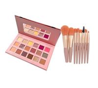 Eyeshadow Palette 18 Colors Nude Eyeshadow Long Lasting Vegan Warm Matte Shimmer Brown Earth Eyeshadow Palette,Blush,No se Desprende Polvo,No se Corre,Crea diferentes looks de maquillaje para los ojos