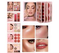 Eyeshadow Palette, 55 Color Makeup Kit, Glitter Pigment, Blush Cosmetics