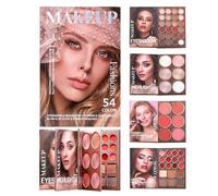 Eyeshadow Palette | Long Lasting Travel Makeup Kit Highly Pigmented Eye | Make Up Sets for Girls Adult Beginners Home Everyday Commuting Dating Stage Performance