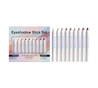 Eyeshadow Pencil, 9 Colors Long-Lasting Matte and Shimmer Buildable Eyeshadow Stick for Women, Teens, and Girls, Perfect for Outdoor, Travel, Vacation, Birthday, Party, Holiday, or Date Night Makeup