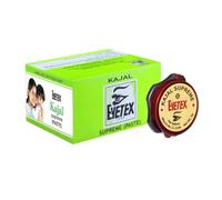 Eyetex Kajal Supreme Paste, Black Baby-Safe, Kajal totalmente natural, agradable a la piel, efecto refrescante en los ojos, popular desde hace más de 80 años, paquete de 3