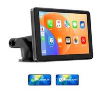EYETOO 7 Pulgadas Inalámbrico Carplay Pantalla Para Apple Carplay&Android Auto,Cámara Marcha atrás,IPS táctil Pantalla,Automóviles Radio de Bluetooth/Siri/Goo-gle/Mirror Link/Super Link/GPS Navigation