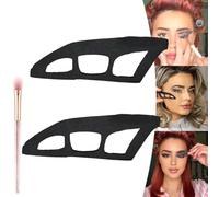 Eyetour Your Glam Bestie, Eyetour Eyeshadow Tool, Eyetour Eyeshadow Guide, Eyetour Makeup Tool for Eyeshadow, Plantillas de sombras de ojos for ojos, Plantillas de maquillaje rápido, moldes de sombras