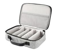 Eyewear Case Organizer - Soporte múltiple para gafas, de almacenamiento para gafas de sol | Interior forrado suave, cierre a presión seguro, carcasa compacta ligera con compartimentos ajustables