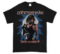 EYGT45Ysw 1987 Whitesnake Tour Vintage Shirt Whitesnake David Coverdale Black T-Shirt Black L
