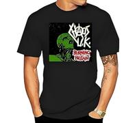 EYGT45Ysw Chaos UK Burning Britain 1982 Album Cover T-Shirt Black S