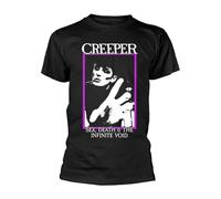 EYGT45Ysw Creeper 'Sex Death and The Infinite Void' T Shirt Black XL