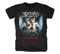 EYGT45Ysw Honger Exodus Let There Be Blood Heavy Metal Thrash Metal Funk Men T Shirt Black S