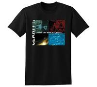EYGT45Ysw Jimmy Eat World T Shirt Clarity Vinyl CD Cover Black XL
