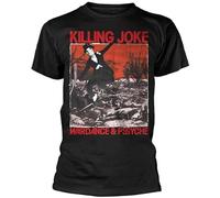 EYGT45Ysw Killing Joke 'War Dance & Pssyche' T Shirt Black XXL