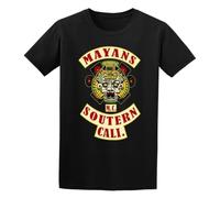EYGT45Ysw Mayans Southern Cali Patch of The Mayans Black Mens T Shirt Black XXL