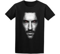 EYGT45Ysw Men's Be^tter The De^vil You Know T-Shirt Black L