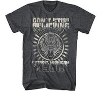 EYGT45Ysw Men's Journey Detroit Don't Stop Believing Men's T Shirt Black XL