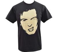 EYGT45Ysw Mens Punk T Shirt SID Vicious Snarl English Punk Rocker 1977 Black S