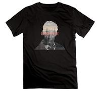 EYGT45Ysw Men's True Detective Double Exposure T-Shirts Black M