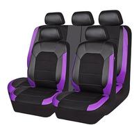 EYHQKRTR Fundas Asientos Coche para R-enault Captur II 2013-2024, Cuero Juegos Cubreasientos Cubierta Delantero y Trasero Protector Antideslizante CóModo Interior Accesorios,E/Purple