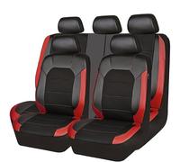 EYHQKRTR Fundas Asientos Coche para R-enault Captur II 2013-2024, Cuero Juegos Cubreasientos Cubierta Delantero y Trasero Protector Antideslizante CóModo Interior Accesorios,D/Red