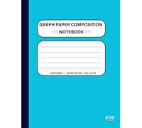EYIG Graph Paper Composition Notebook: Quad Ruled Composition Exercise Book - 160 pages & 8.5" x 11" - for School, Math, Science, Engineering Work, Drafting.