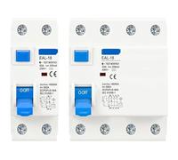 EYJOUTXGG 1 Unidad 2P 4P 10/30/100/300 mA Tipo CA RCCB RCD ELCB Disyuntor de Corriente Residual electromagnético Disyuntor diferencial Interruptor de Seguridad(30mA,2P 20A)
