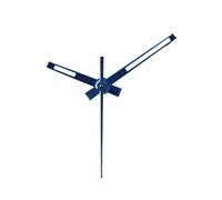 EYJOUTXGG Accesorios de Reloj NH35 de 8x12x12,5mm, manecillas de Aguja for Reloj con Movimiento NH35 NH36, Verde, Plateado Luminoso y Dorado(Blue)