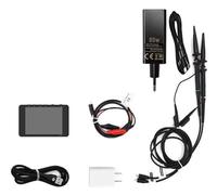 EYJOUTXGG Osciloscopio Digital portátil DS100 de 50 MHz, Dos Canales, multifunción, comprobador de componentes electrónicos.(Add 65W EU Charger)