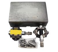 EYJOUTXGG Pedales DEORE XT M8100 XTR M9100 SPD, Pedales de Bicicleta de montaña autoblocantes con rodamientos de Carrera y Juego de Tacos(PD-M9100 52mm)