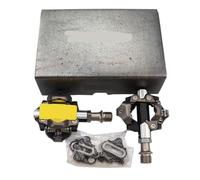 EYJOUTXGG Pedales DEORE XT M8100 XTR M9100 SPD, Pedales de Bicicleta de montaña autoblocantes con rodamientos de Carrera y Juego de Tacos(PD-M9100 55mm)